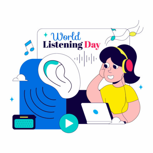 10 World Listening Day Illustration cover image.