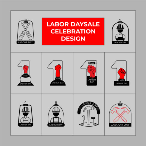 Labor day sale celebration design collection cover image.