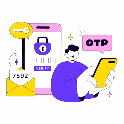 10 OTP Vector Illustration cover image.