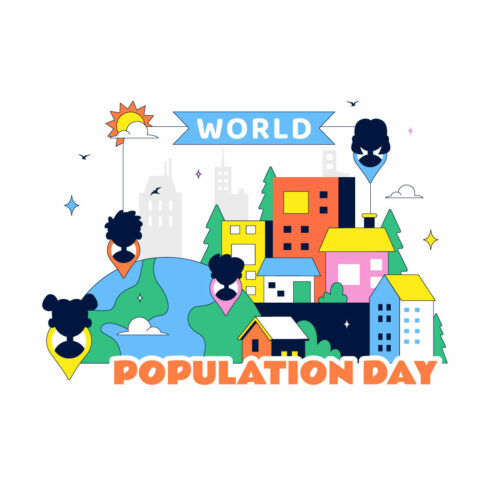 10 World Population Day Illustration cover image.