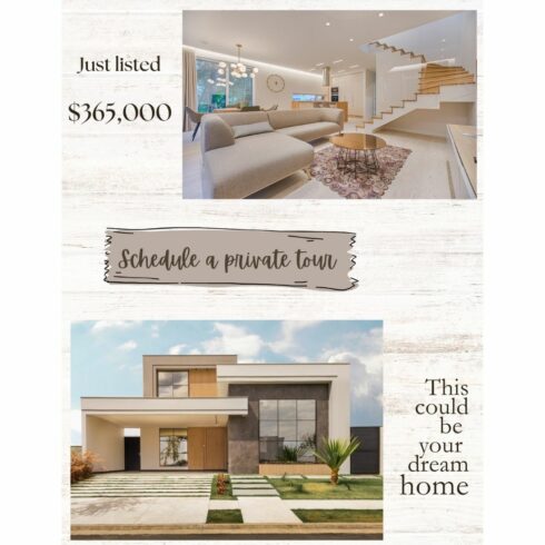 Luxury Real Estate & Mother's Day Brunch Menu Template Bundle cover image.