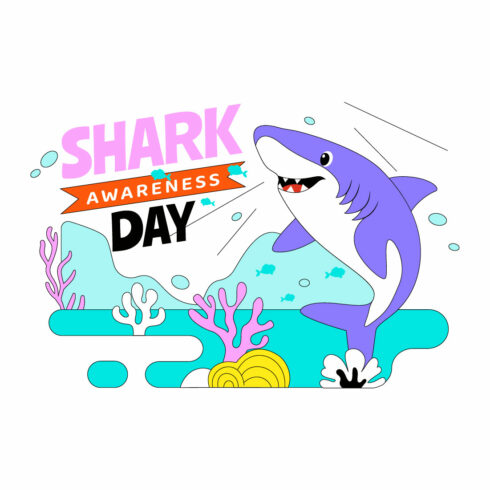 10 Shark Awareness Day Illustration cover image.
