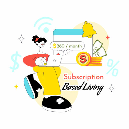10 Subscription Based Living Illustration cover image.