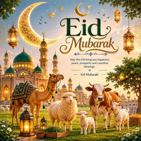 Eid Mubarak cover image.