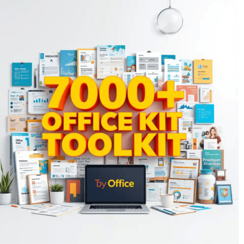 7000+ office templates kit cover image.