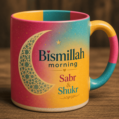 “Bismillah Beginnings & Bright Imaan Moments Mug Mockup Pair” cover image.