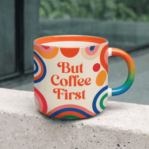 “Color Pop Coffee Mug Pair –Bold Multicolor Mug Pair with Playful Vibes” cover image.