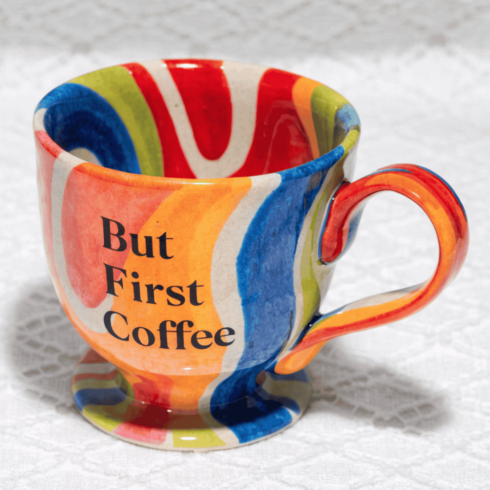 “Color Pop Coffee Mug Pair –Vibrant Multicolor Pop Design (Bright Edition)” cover image.