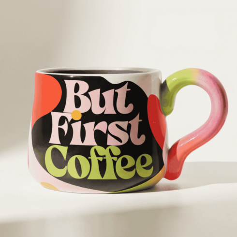 Color Pop Coffee Quote Mug Pair cover image.