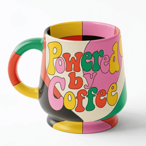 Modern Coffee Mug Mockup Pair– Colorful Base & Handle Design cover image.