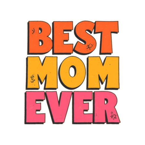 Best Mom Ever T-Shirt – Trendy Mother’s Day Gift Retro Typography Design cover image.