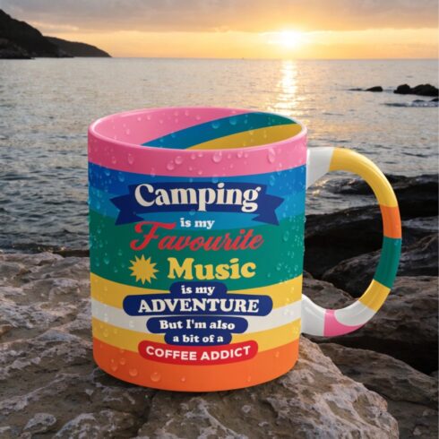 “Multicolor Chai Trails & Music Trails (Retro Edition) Mug Mockup pair” cover image.