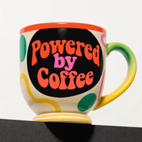 Trendy Modern Multitone Coffee Quote Mug Mockup Duo cover image.