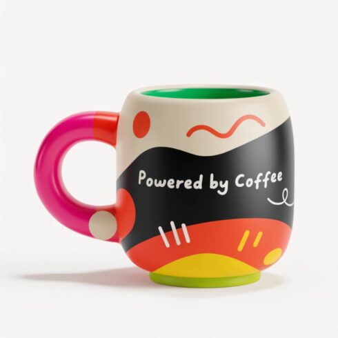 Color Pop Coffee Lover Mug Mockup Pair cover image.
