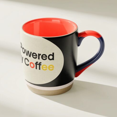 Elegant Cream & Black Mug Mockup with Color Pop Interior cover image.