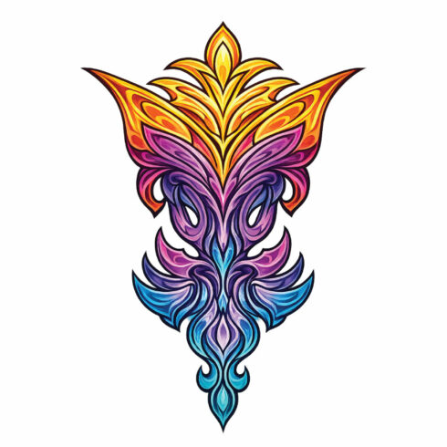 Luxury Colorful Ornamental Vector Design – Tribal Floral Pattern for Textile, Branding & Seamless Surface Design cover image.