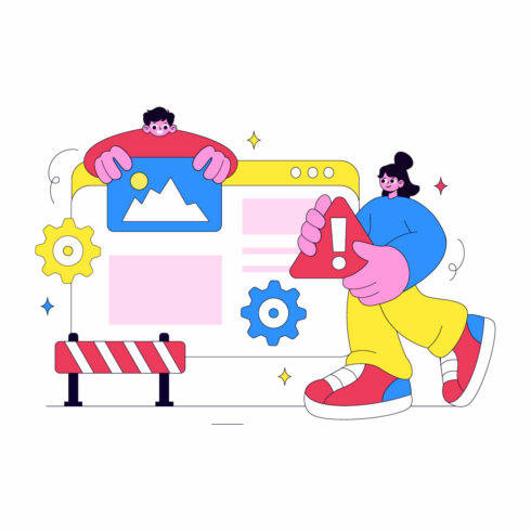 10 Website Maintenance Illustration cover image.