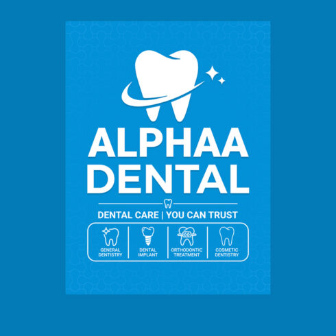 Modern Dental Clinic Flyer Template cover image.