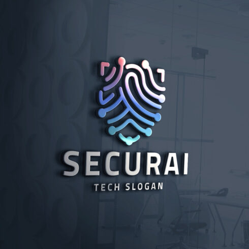 Modern AI Security Shield Logo cover image.