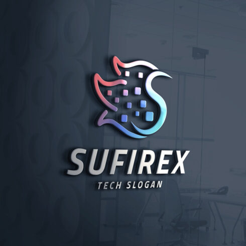 Modern Tech & Fire Letter S Logo cover image.