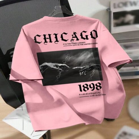 Chicago Streetwear T-Shirt - Vintage 1898 Creation of Adam Graphic Tee cover image.