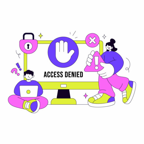 10 Access Denied Illustration cover image.