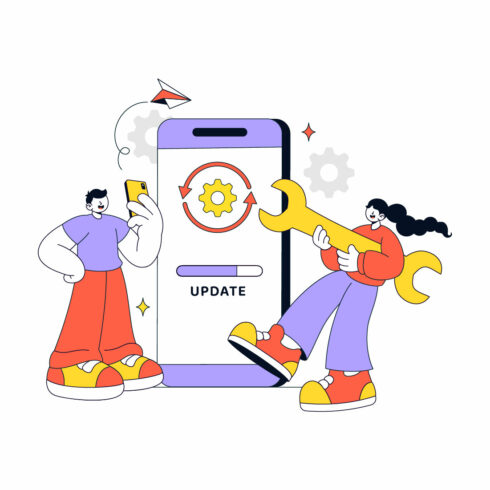10 App Update Vector Illustration cover image.