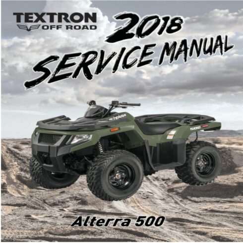 Arctic Cat Alterra 500 Service Manual 2018 cover image.