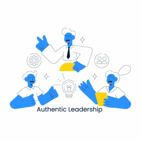 10 Authentic Leadership Illustration cover image.
