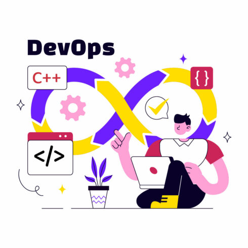 10 DevOps Vector Illustration cover image.