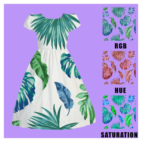 Seamless Tropical Palm Leaf Pattern for Shirts, Dresses and Textile PrintsCreate stunning tropical-inspired apparel and textile products with this seamless palm leaf pattern design Featuring bold monstera leaves, fan palms, banana leaves, and lush tropical foliage in vibrant green and blue tones on a clean white background, this pattern delivers a fresh and modern island aesthetic Perfect for Hawaiian shirts, summer dresses, resort wear, fabric printing, textile design, home décor, wrapping paper, stationery, and print-on-demand products The large-scale botanical elements provide a stylish tropical look ideal for fashion collections and commercial design projects cover image.