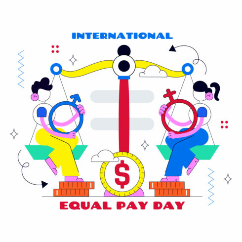 10 International Day for Equal Pay Illustration cover image.