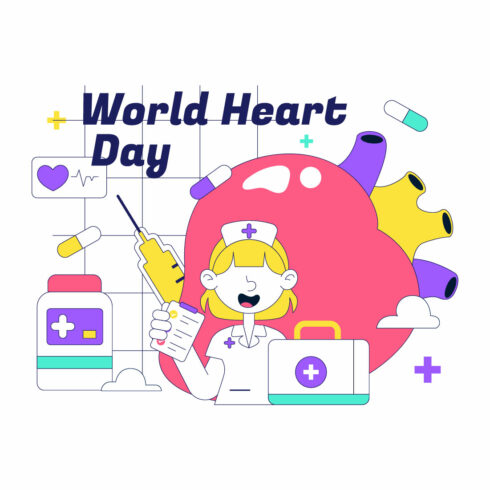 10 World Heart Day Illustration cover image.