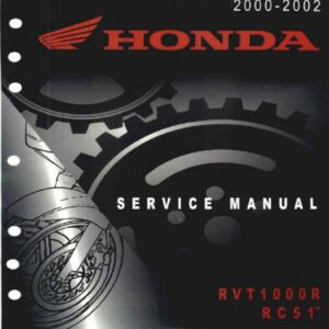 HONDA RVT1000R RC51 User Service Repair Manual cover image.