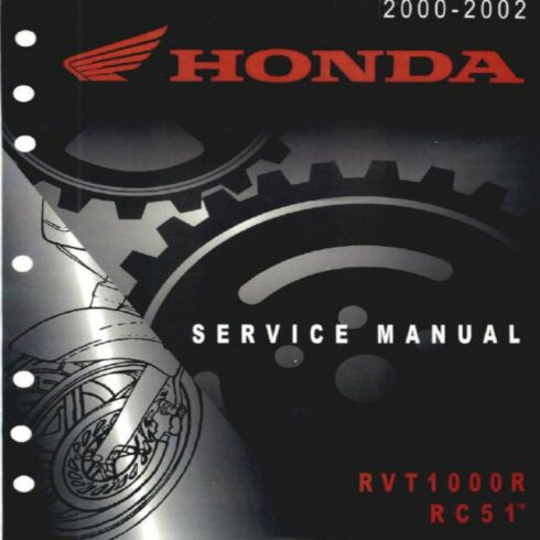 HONDA RVT1000R RC51 User Service Repair Manual cover image.