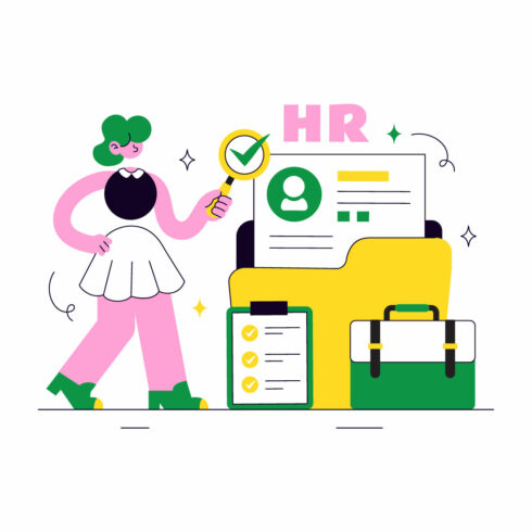 10 Human Resources Illustration cover image.