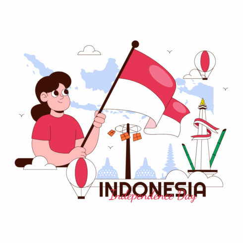 10 Indonesia Independence Day Illustration cover image.