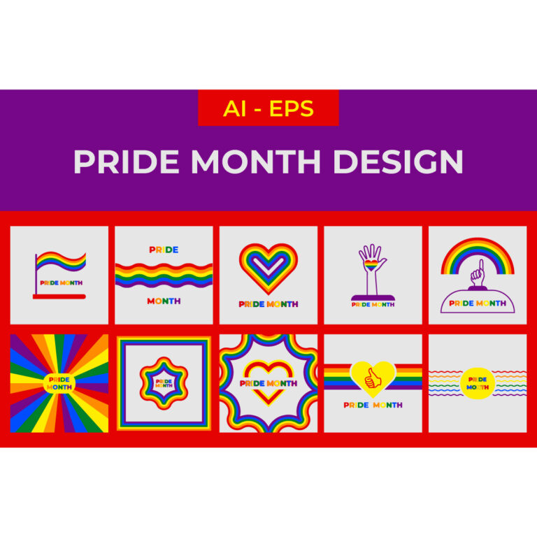 Pride Month Design cover image.
