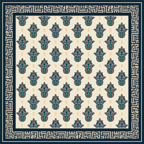 Luxury Islamic Geometric Floral Seamless Pattern | Premium Vector Textile & Surface Design cover image.