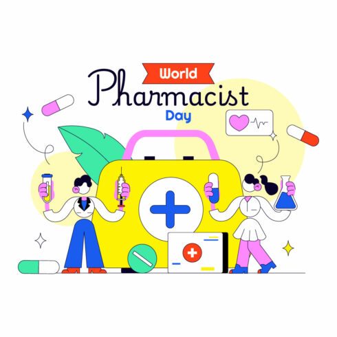 10 World Pharmacists Day Illustration cover image.