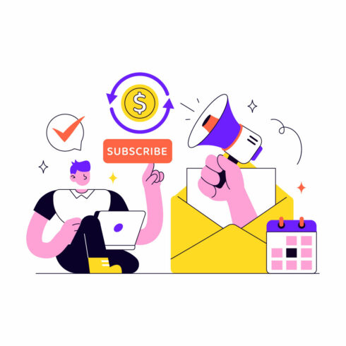 10 Subscription Vector Illustration cover image.