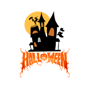 Ultimate Halloween Design Bundle | 100+ Spooky SVG PNG Files for T-Shirts, Cricut, Sublimation & Print on Demand cover image.