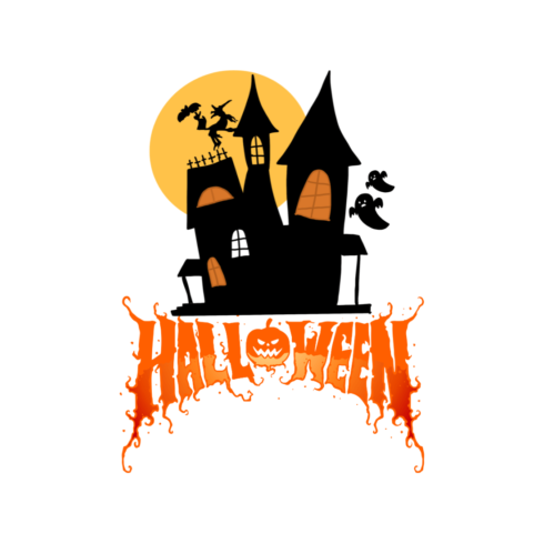 Ultimate Halloween Design Bundle | 100+ Spooky SVG PNG Files for T-Shirts, Cricut, Sublimation & Print on Demand cover image.