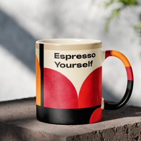 “Espresso Yourself Duo Mug Mockup – Modern Neutral Color Blend” cover image.
