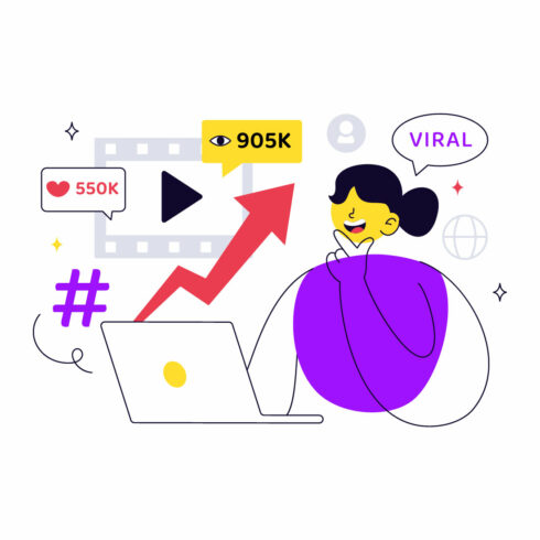 10 Viral Topic Vector Illustration cover image.