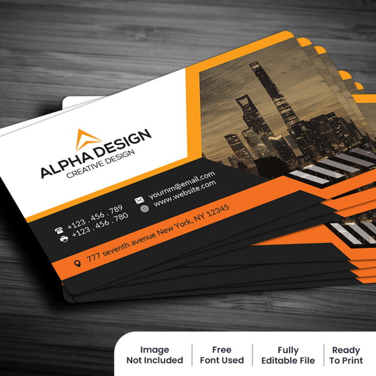 Corporate Business Card cover image.