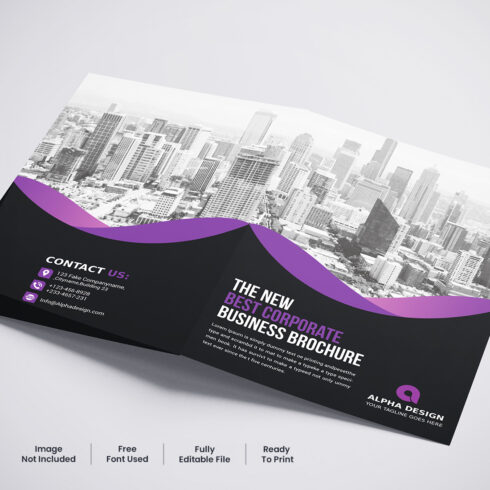 Corporate Bifold Brochure cover image.