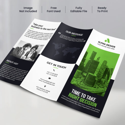 Corporate Trifold Brochure cover image.