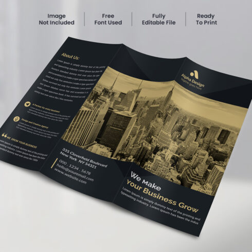 Corporate Trifold Brochure cover image.
