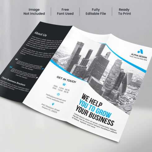 Corporate Trifold Brochure cover image.